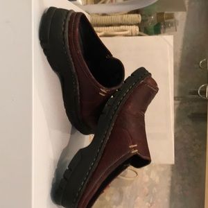 East land slip on shoes, wine color, leather upper